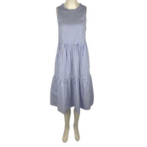 J. Crew women's blue/white sleeveless dress size 0